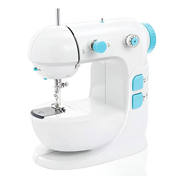 Mini Maquina De Coser Portátil Eléctrica Pedal Diseño Ropa