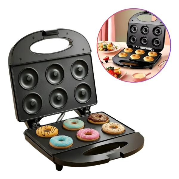 Maquina Mini Donas 6 Donuts Postres Antiadherente Raf 850w