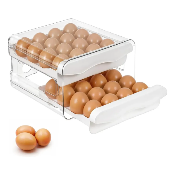 Porta Huevos Doble Soporte Organizador Para 32 Huevos Cocina