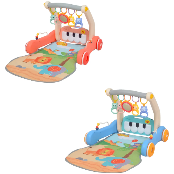 Andadera Caminadora Gimnasio Para Bebe Piano Musical 2 En 1