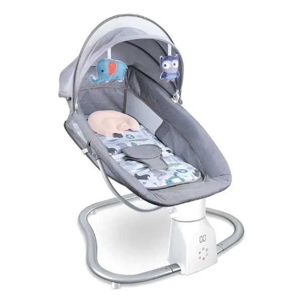 Silla Mecedora Para Bebes Electrica Control Bluetooth 3 En 1
